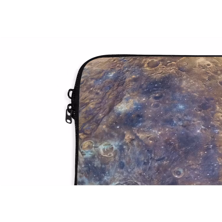 Laptop hülle - Planet – Krater – Weltraum - Planeet - Kraters - Ruimte laptophoes neopreen klein