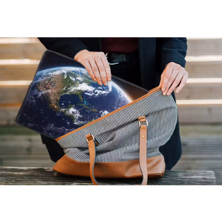 Laptop hülle - Planet – Weltraum – Kosmos - Planeet - Ruimte - Kosmos laptophoes neopreen klein
