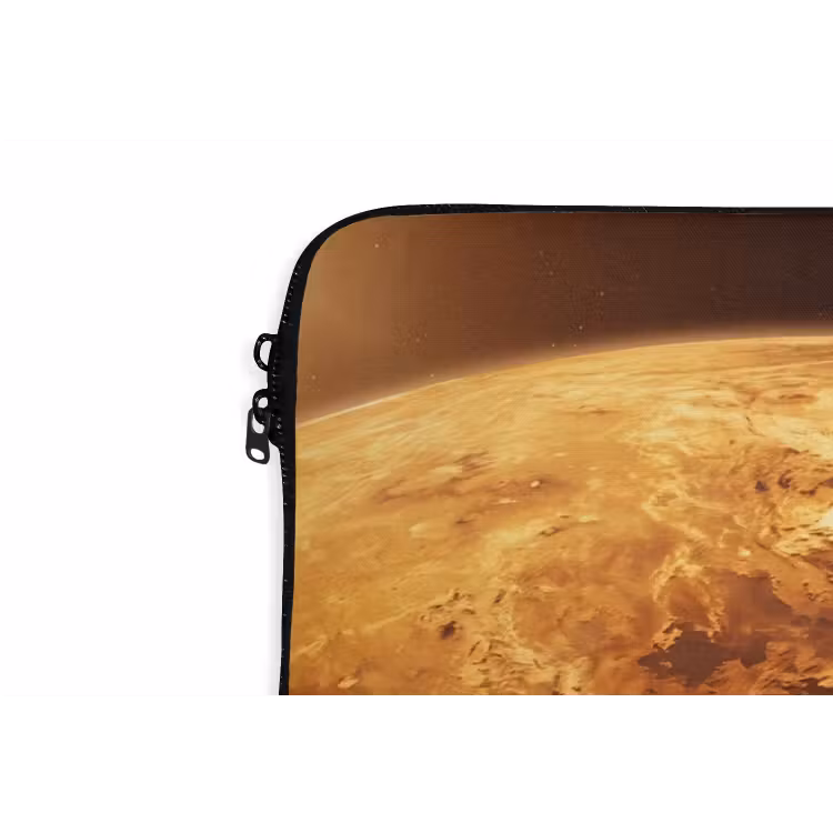 Laptop hülle - Planet – Weltraum – Orange - Planeet - Ruimte - Oranje laptophoes neopreen klein