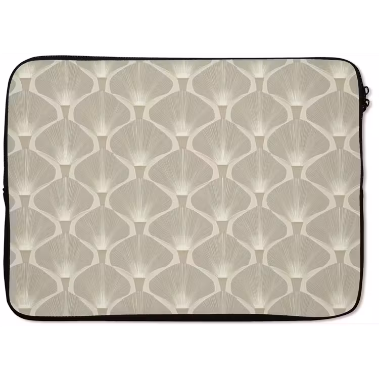 Paneel - Ginkgo - Zand laptophoes neopreen klein 279 -zkaufland3dotto