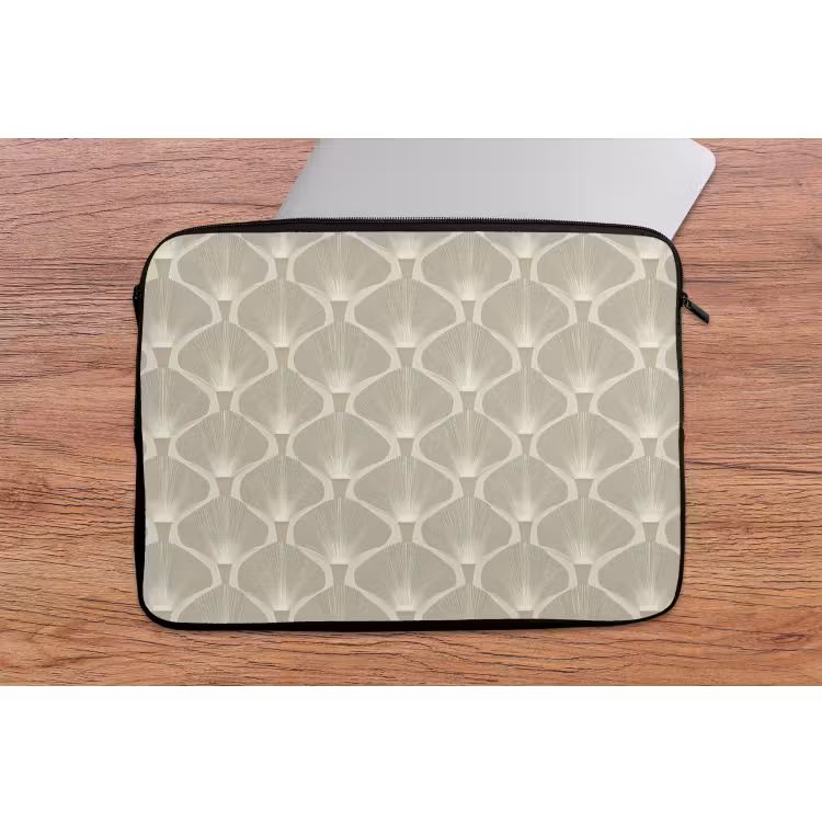 Paneel - Ginkgo - Zand laptophoes neopreen klein 279 -tafel