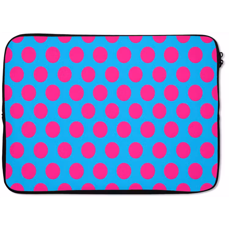 Stippen - Klassiek - Roze laptophoes neopreen klein 279 -zkaufland3dotto