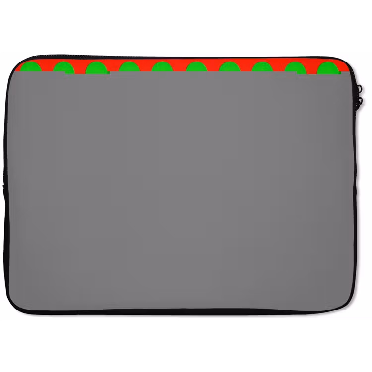 Stippen - Patroon - Groen laptophoes neopreen klein 279 -zkaufland3dotto