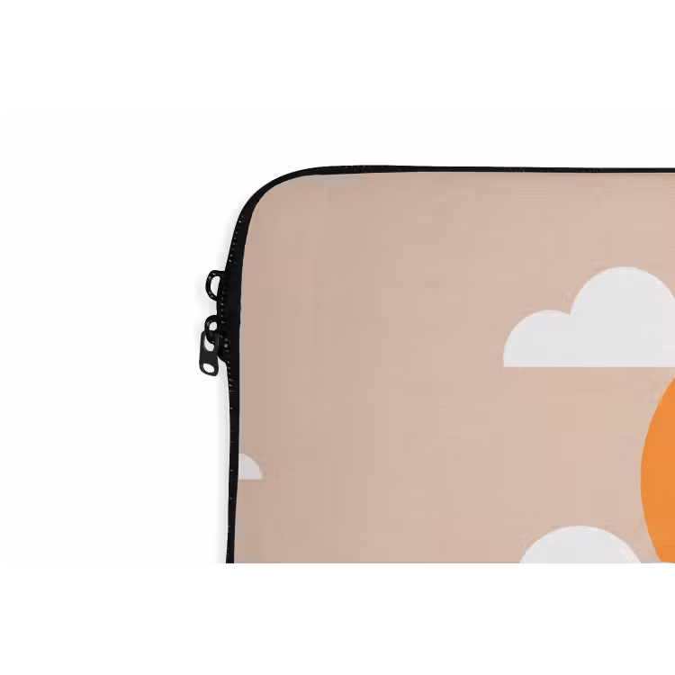Piramide - Zon - Woestijn - Modern - Oranje laptophoes neopreen klein -detail