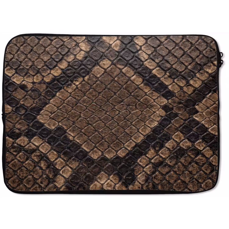 Python - Schubben - Brons laptophoes neopreen klein -zkaufland3dotto
