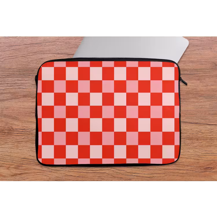 Vierkant - Klassiek - Rood laptophoes neopreen klein 279 -tafel