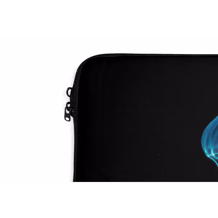 Kwal - Tentakels - Blauw - Licht laptophoes neopreen klein -detail