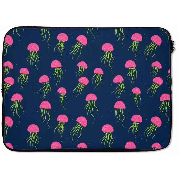 Kwallen - Diepzee - Neon laptophoes neopreen klein 279 -zkaufland3dotto