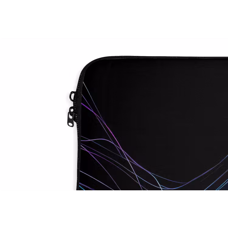 Kwal - Doorzichtig - Roze - Tentakels laptophoes neopreen klein -detail