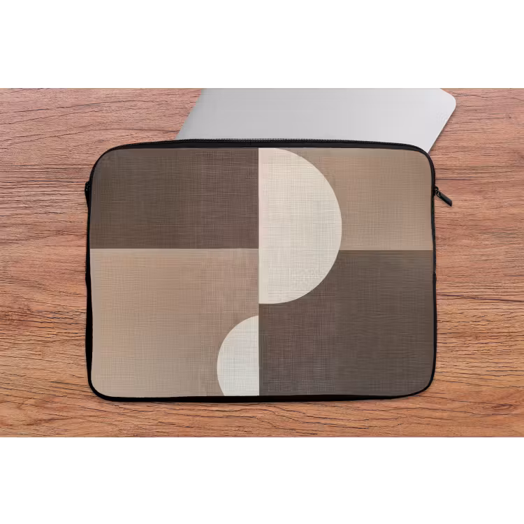 Raster - Halve cirkels - Contrast laptophoes neopreen klein -tafel