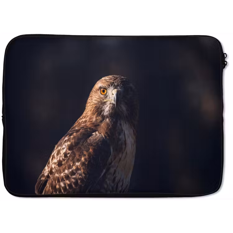 Roofvogel - Buizerd - Bruin laptophoes neopreen klein -zkaufland3dotto