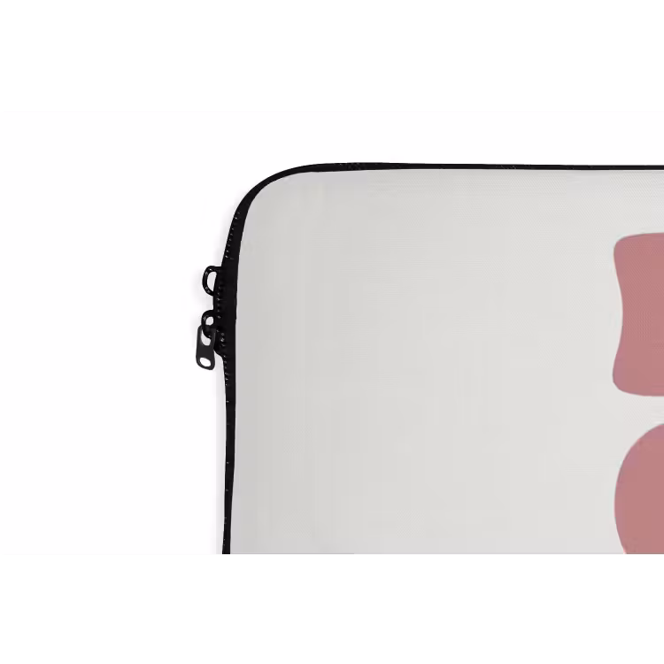 Retro - Bad - Roze laptophoes neopreen klein -detail