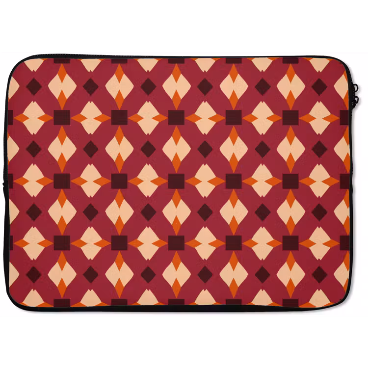 Retro - Patroon - Kleurrijk laptophoes neopreen klein 279 -zkaufland3dotto