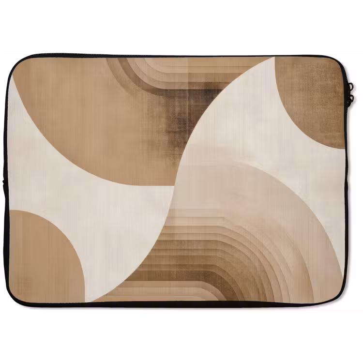 Retro - Geometrische lagen - Aardetinten laptophoes neopreen klein -zkaufland3dotto