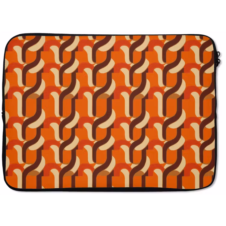 Retro - Modern - Kleurrijk laptophoes neopreen klein 279 -zkaufland3dotto