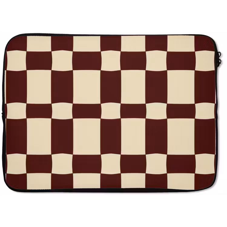 Retro - Patroon - Bruin laptophoes neopreen klein 279 -zkaufland3dotto