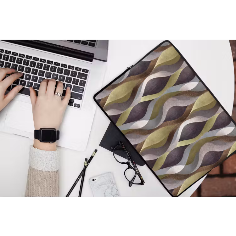 Retro - Banen - Kleurrijk laptophoes neopreen klein 279 -bureau