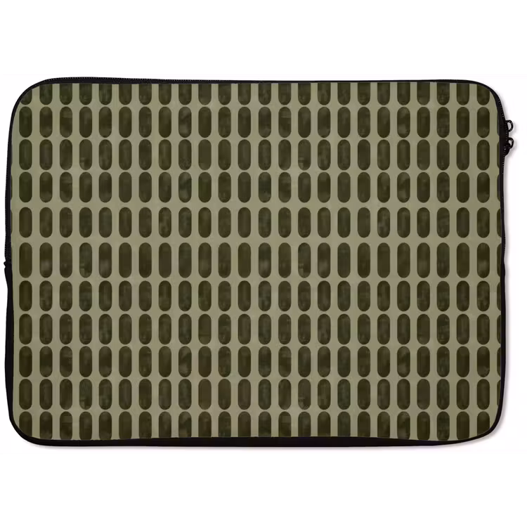 Ritmisch - Effect - Groen laptophoes neopreen klein 279 -zkaufland3dotto