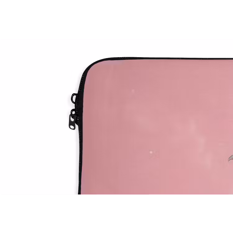 Roze - Mokkapot - Illustratie - Koffie laptophoes neopreen klein -detail