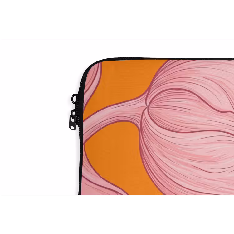 Laptop hülle - Rosa Blumen – Modern - Roze bloemen - Modern laptophoes neopreen klein