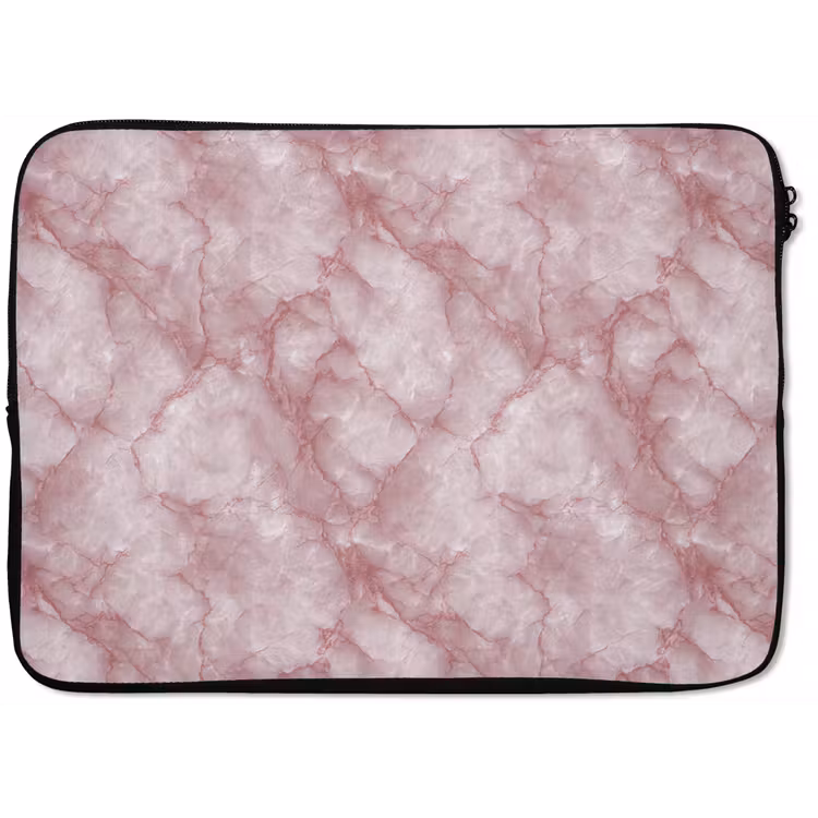 Roze - Kwartsmarmer - Aders laptophoes neopreen klein 279 -zkaufland3dotto