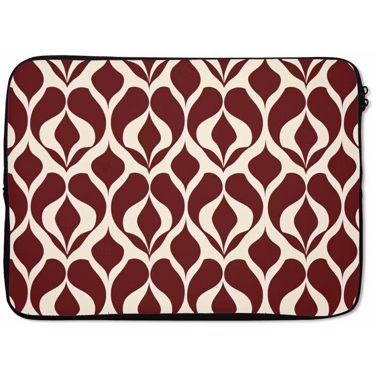 Rood - Druppelpatroon - Grafisch laptophoes neopreen klein 279 -zkaufland3dotto