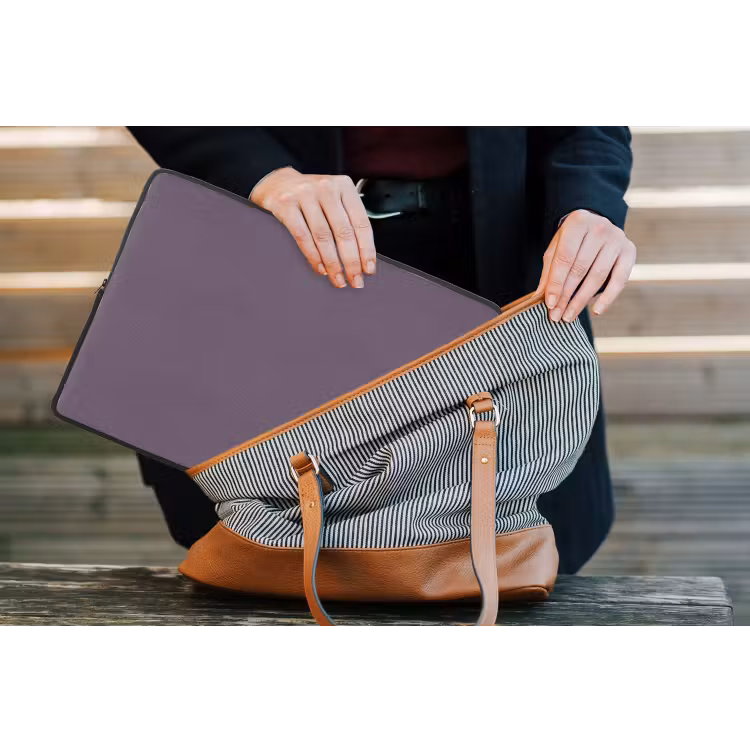 Velvet - Aubergine - Paars laptophoes neopreen klein 279 -tas