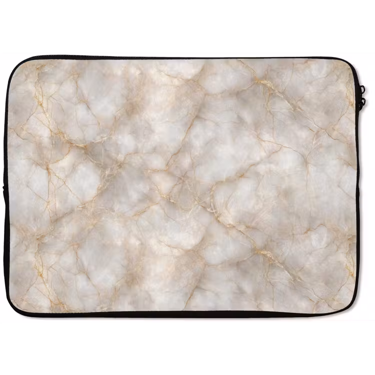 Zandkleurig - Marmer - Natuursteen laptophoes neopreen klein 279 -zkaufland3dotto