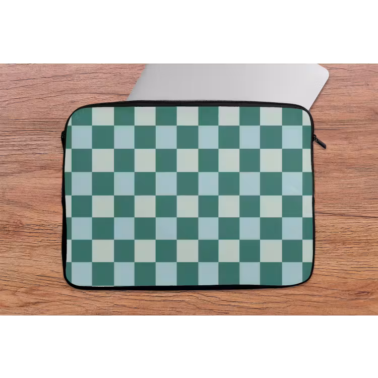 Schaak - Klassiek - Groen laptophoes neopreen klein 279 -tafel