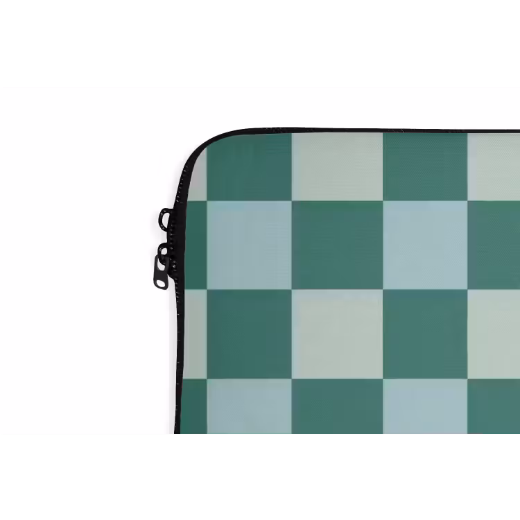 Schaak - Klassiek - Groen laptophoes neopreen klein 279 -detail