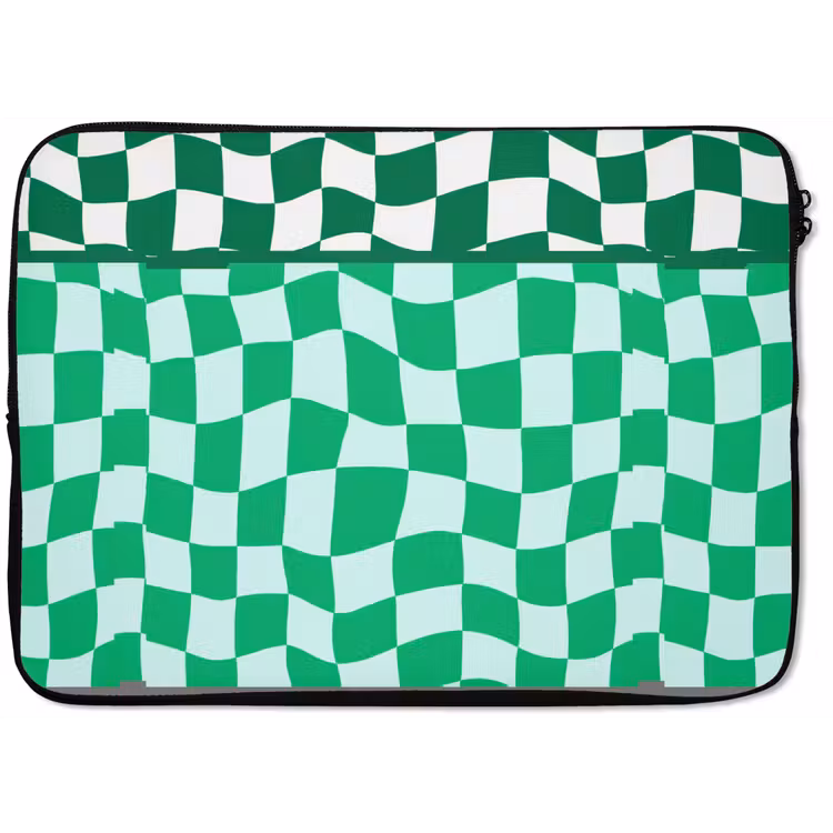 Schaakbord - Golvend - Groen laptophoes neopreen klein 279 -zkaufland3dotto