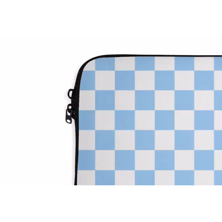 Schaakbord - Klassiek - Blauw laptophoes neopreen klein 279 -detail