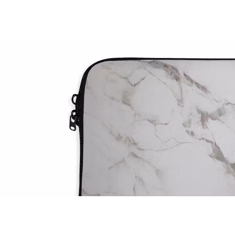 Schaakstuk - Loper - Zwart - Marmer laptophoes neopreen klein -detail