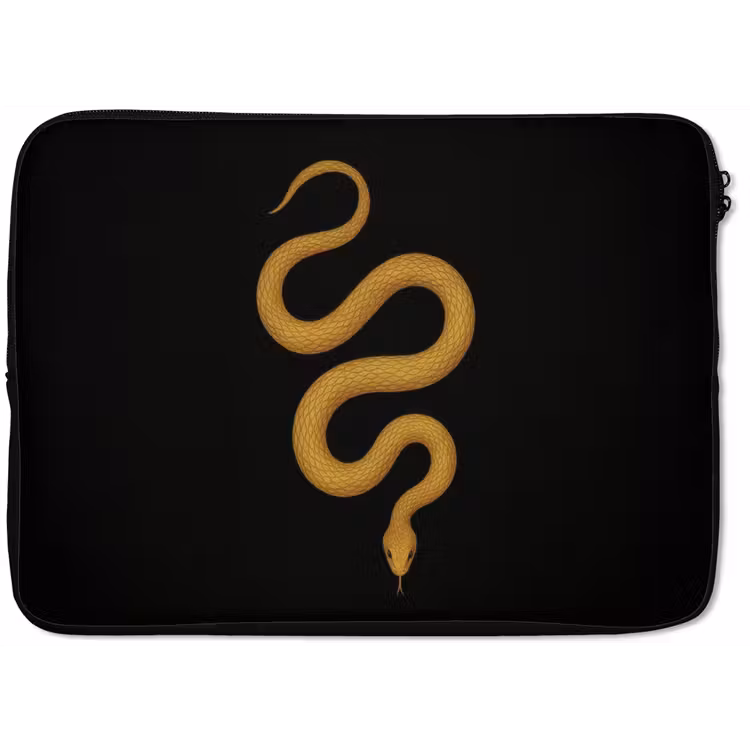 Slang - Minimalistisch - Goud laptophoes neopreen klein -zkaufland3dotto