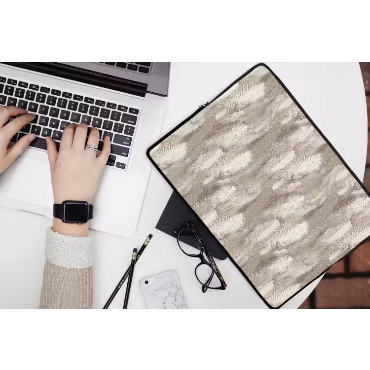 Slang - Textuur - Zand laptophoes neopreen klein 279 -bureau