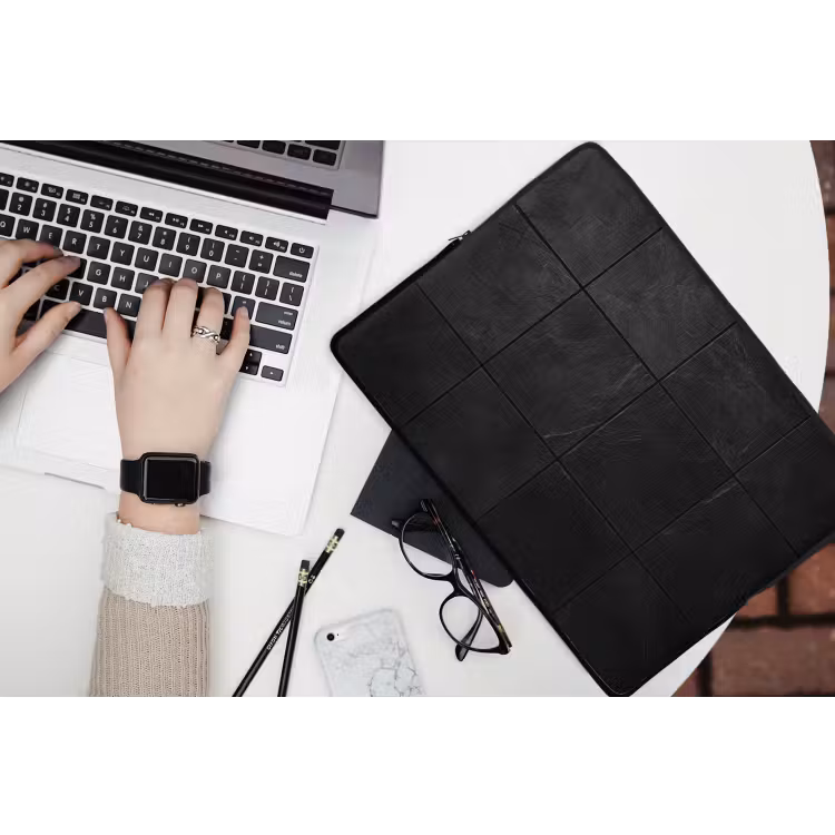 Zwart - Tegels laptophoes neopreen klein -bureau