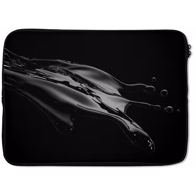 Zwart - Splash - Water laptophoes neopreen klein -zkaufland3dotto