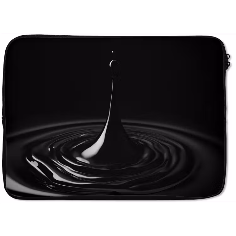 Zwart - Water - Druppel laptophoes neopreen klein -zkaufland3dotto