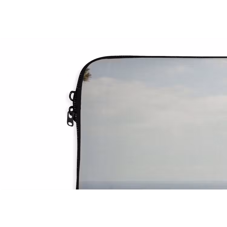 Laptop hülle - Segelboot – Bäume – Wasser - Zeilboot - bomen - water laptophoes neopreen klein