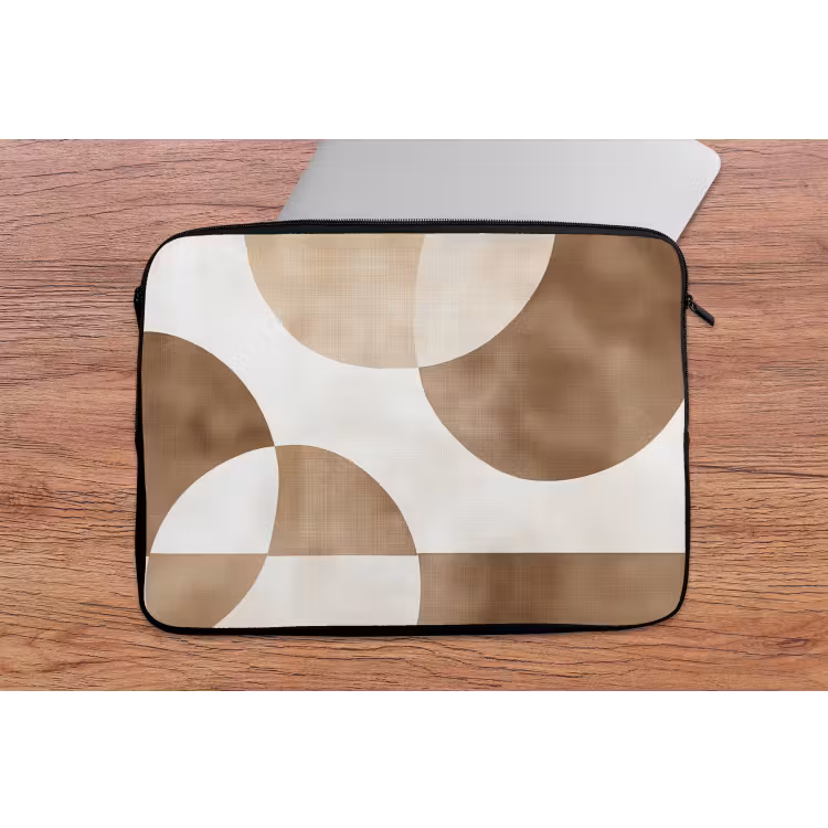 Snijdende cirkels - Overlappende vlakken laptophoes neopreen klein -tafel