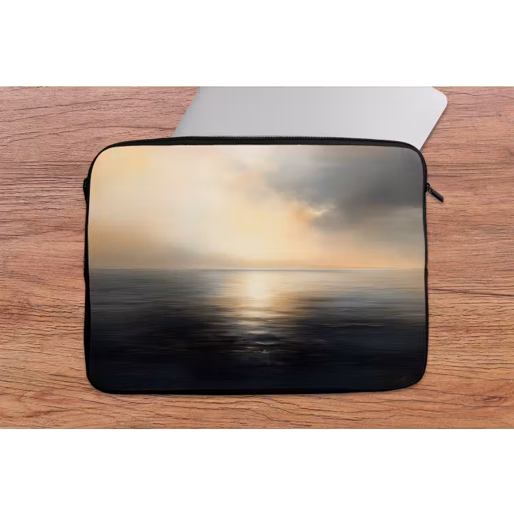 Zon - Horizon - Zee laptophoes neopreen klein -tafel