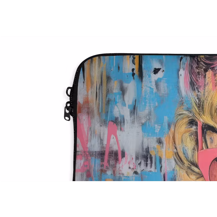 Zonnebril - Vrouw - Kleurrijk - Verfspetters laptophoes neopreen klein -detail