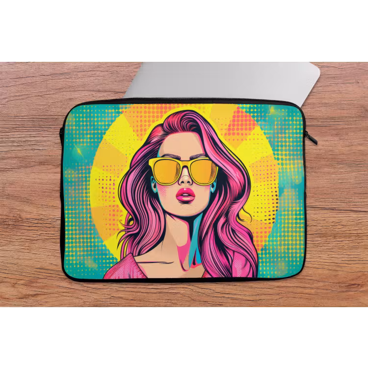 Zonnebril - Vrouw - Zonnig - Geel laptophoes neopreen klein -tafel