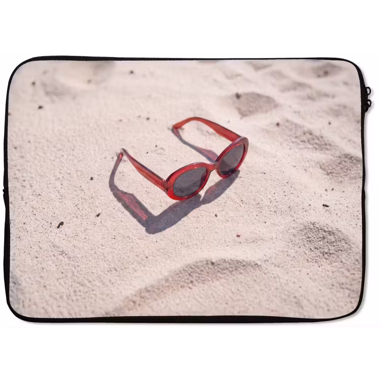 Zonnebril - Strand - Vakantie - Rood laptophoes neopreen klein -zkaufland3dotto