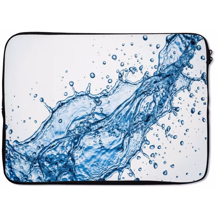 Spash - Water - Blauw laptophoes neopreen klein -zkaufland3dotto