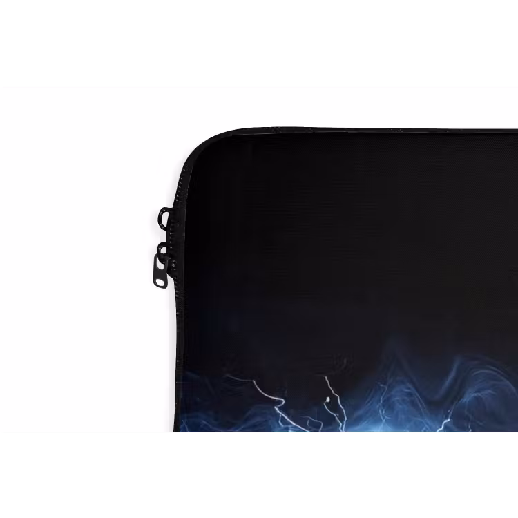Gaming - Bliksemflits - Blauw - Energie laptophoes neopreen klein -detail