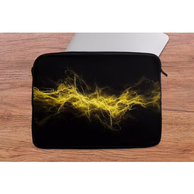 Gaming - Elektriciteit - Geel - Energie laptophoes neopreen klein -tafel