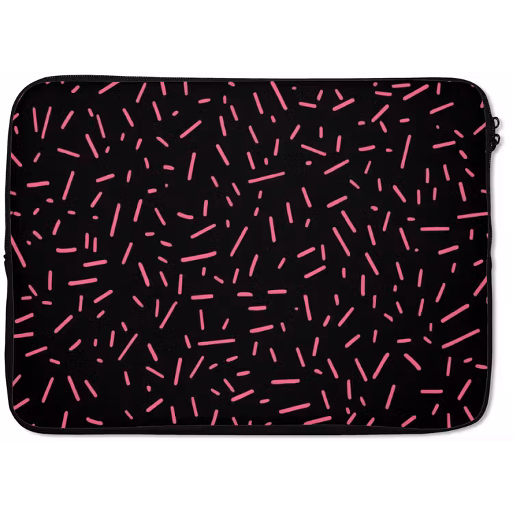 Gaming - Streepjes - Roze - Abstract laptophoes neopreen klein -zkaufland3dotto