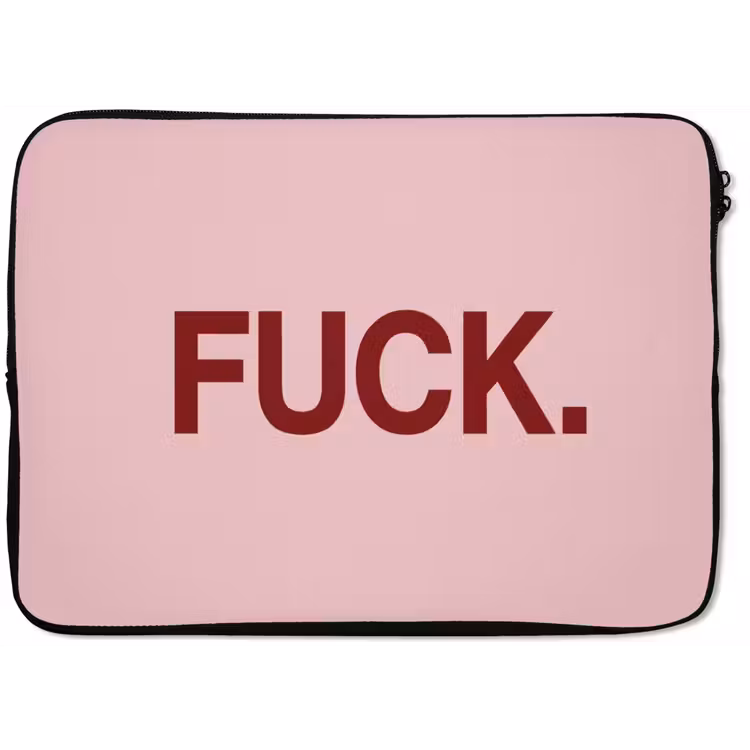Statement - Krachtig - Roze laptophoes neopreen klein -zkaufland3dotto