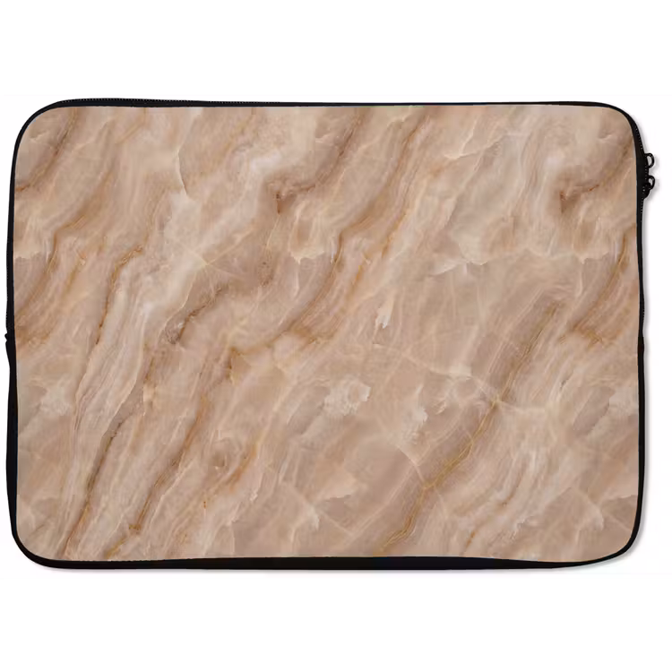 Steen - Ader - Natuur - Modern - Beige laptophoes neopreen klein -zkaufland3dotto